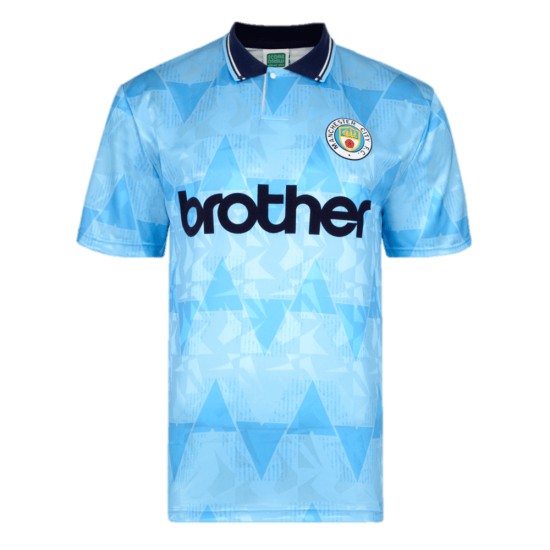 Camiseta Retro de Casa 1989 Manchester City Infantil Camiseta Retro de Casa 1989 Manchester City Infantil