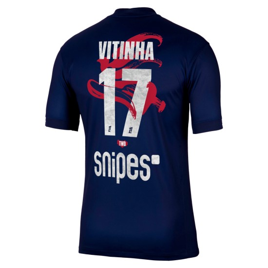 Camiseta Local Año Nuevo Lunar 2025/26 PSG Vitinha #17 Hombre Camiseta Local Año Nuevo Lunar 2025/26 PSG Vitinha #17 Hombre
