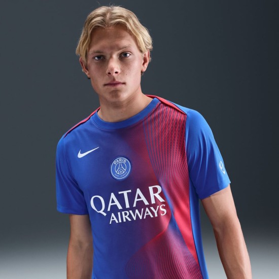 Hombre PSG 2025/26 Tercera Camiseta de Pre-partido – Azul Real Hombre PSG 2025/26 Tercera Camiseta de Pre-partido – Azul Real