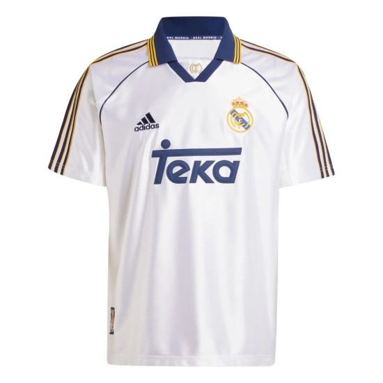 Camiseta Retro de Casa Real Madrid 99/00 para Hombre Camiseta Retro de Casa Real Madrid 99/00 para Hombre
