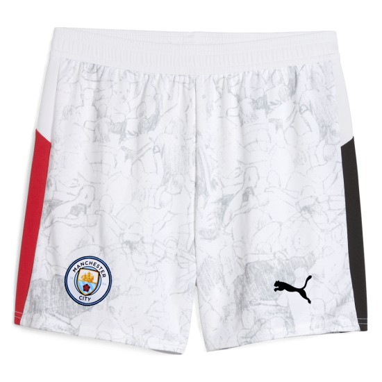 Pantalones cortos hombre Manchester City 2025/26 KidSuper - Blancos Pantalones cortos hombre Manchester City 2025/26 KidSuper - Blancos