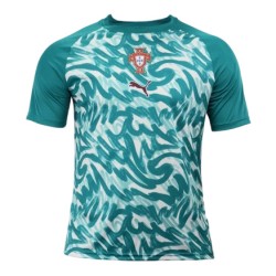 Remera pre partido tercera Portugal 2026 verde niño