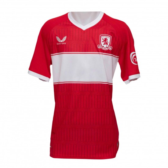 Camiseta Local Niño Middlesbrough 2025/26 Sin Estampado