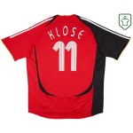 Camiseta retro visitante Alemania 2005/07 para hombre Klose #11