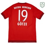 Camiseta retro Bayern Múnich 2015/16 local para hombre Götze #19 Camiseta retro Bayern Múnich 2015/16 local para hombre Götze #19