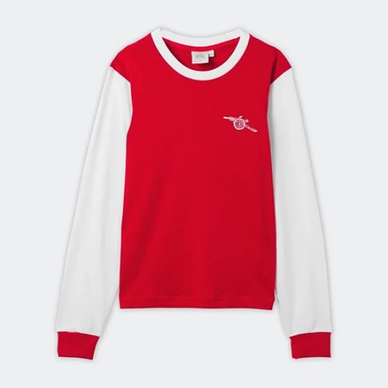 Camiseta Retro de Casa de Manga Larga 1970 Arsenal Infantil Camiseta Retro de Casa de Manga Larga 1970 Arsenal Infantil