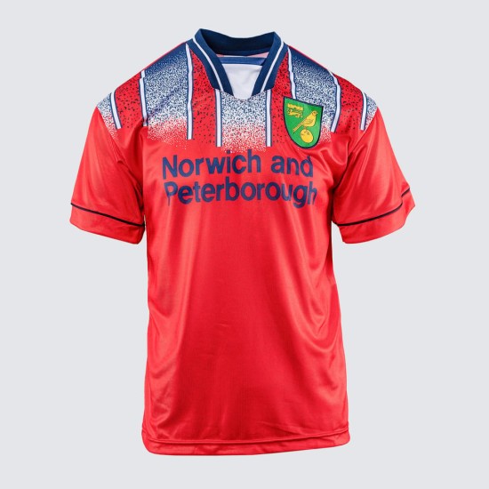 Camiseta retro de visitante del Norwich City para hombre 1996 Camiseta retro de visitante del Norwich City para hombre 1996
