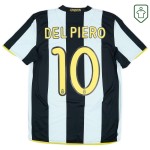 Camiseta retro Juventus 2008/09 local para hombre Del Piero #10