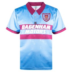 Camiseta retro visitante aniversario hombre West Ham United 1995 azul celeste