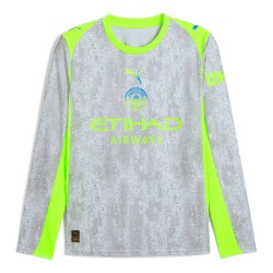 Niño Manchester City 2025/26 Tercera Camiseta de Manga Larga