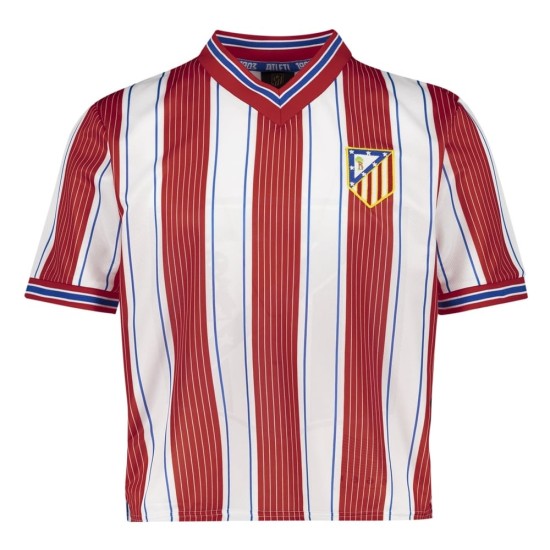 Camiseta Retro Crop Top Atlético Madrid 1996 para Niño Camiseta Retro Crop Top Atlético Madrid 1996 para Niño