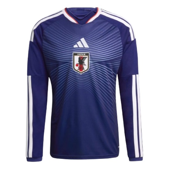 Hombre Japón 2026 Local Copa del Mundo Camiseta de Manga Larga Hombre Japón 2026 Local Copa del Mundo Camiseta de Manga Larga