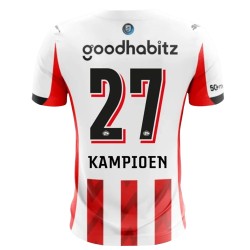 Hombre PSV 2025/26 Camiseta Local Champion #27