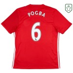 Camiseta retro local hombre Manchester United 2016/17 Pogba #6 Camiseta retro local hombre Manchester United 2016/17 Pogba #6