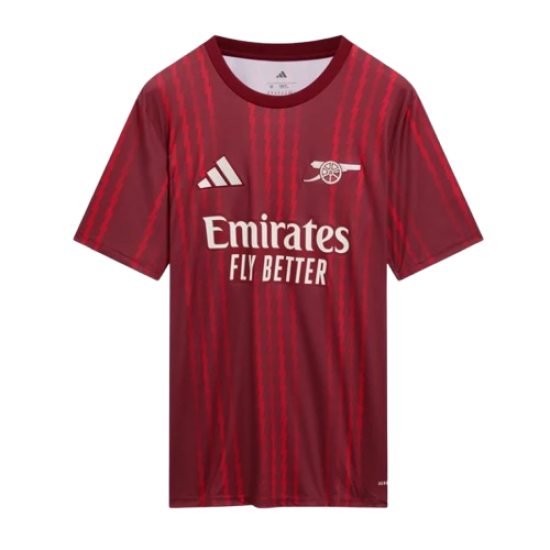 Niño Arsenal 2025/26 Tercera Camiseta Prepartido – Roja Niño Arsenal 2025/26 Tercera Camiseta Prepartido – Roja