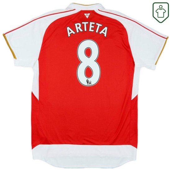 Camiseta retro local hombre Arsenal 2015/16 Arteta #8