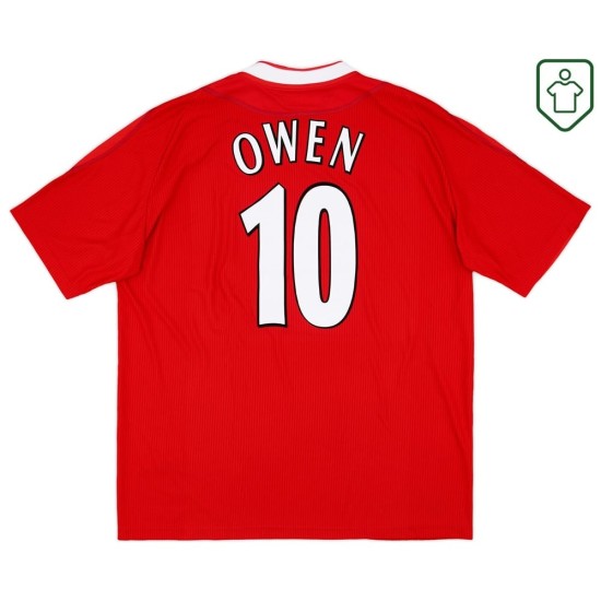 Camiseta retro local hombre Liverpool 2002/04 Owen #10 Camiseta retro local hombre Liverpool 2002/04 Owen #10