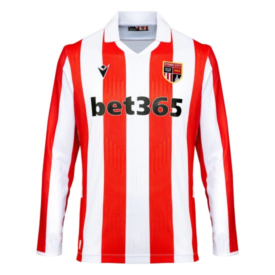 Camiseta local Stoke City 2026/27 manga larga para hombre Camiseta local Stoke City 2026/27 manga larga para hombre