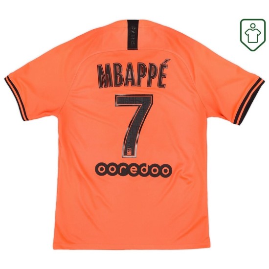 Hombre Camiseta retro visitante PSG 2019/20 Mbappe #7 Hombre Camiseta retro visitante PSG 2019/20 Mbappe #7
