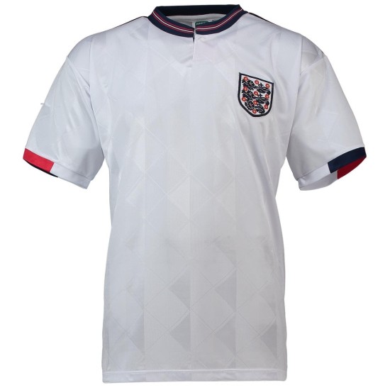 Camiseta retro Inglaterra local 1989 hombre Camiseta retro Inglaterra local 1989 hombre