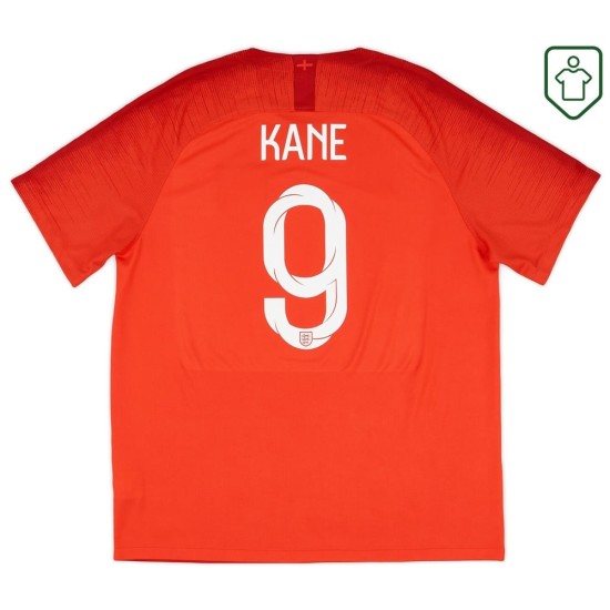 Camiseta retro visitante Inglaterra 2018/19 para hombre Kane #9