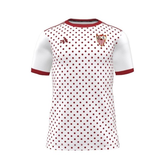 Mujer Sevilla FC 2025/26 Tercera Camiseta de prepartido - Blanca
