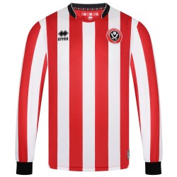 Camiseta de manga larga local 2025/26 del Sheffield United para niño