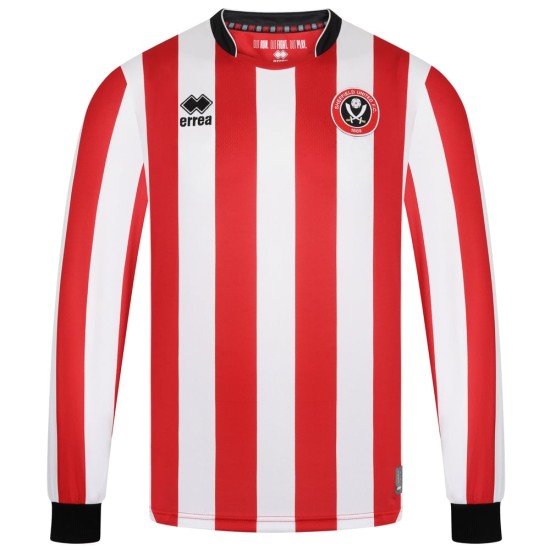 Camiseta de manga larga local 2025/26 del Sheffield United para niño