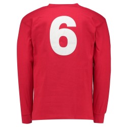 Camiseta retro Inglaterra final Mundial visitante 1966 manga larga #6 niño