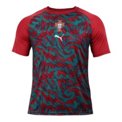 Remera pre partido tercera Portugal 2026 rojo niño
