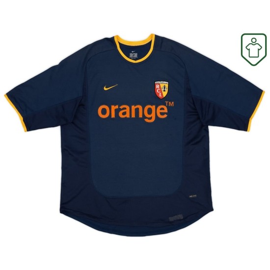 Hombre Camiseta retro visitante RC Lens 2001/02 Hombre Camiseta retro visitante RC Lens 2001/02