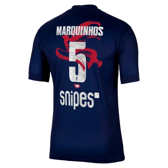 Camiseta Local Año Nuevo Lunar 2025/26 PSG Marquinhos #5 Hombre