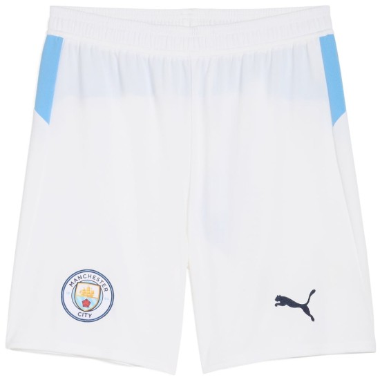 Pantalones Cortos Locales Blancos Manchester City 2025/26 Hombre