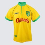 Camiseta retro de local del Norwich City para mujer 1997/99 Camiseta retro de local del Norwich City para mujer 1997/99