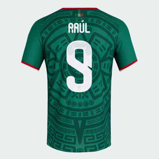 Camiseta Oficial Local México 2026 Niño RAÚL #9 Camiseta Oficial Local México 2026 Niño RAÚL #9