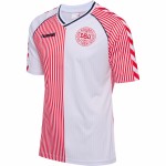 Camiseta Retro Dinamarca 86 Blanca Mujer