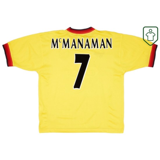 Camiseta retro visitante hombre Liverpool 1997/98 McManaman #7