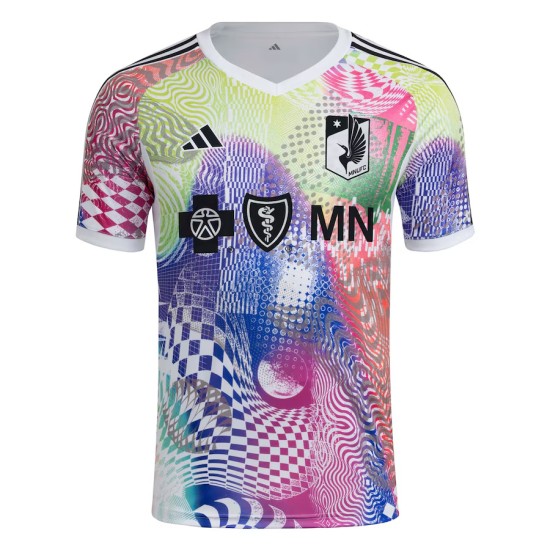 Camiseta mujer Minnesota United FC 2025 tercera pre partido - blanca Camiseta mujer Minnesota United FC 2025 tercera pre partido - blanca