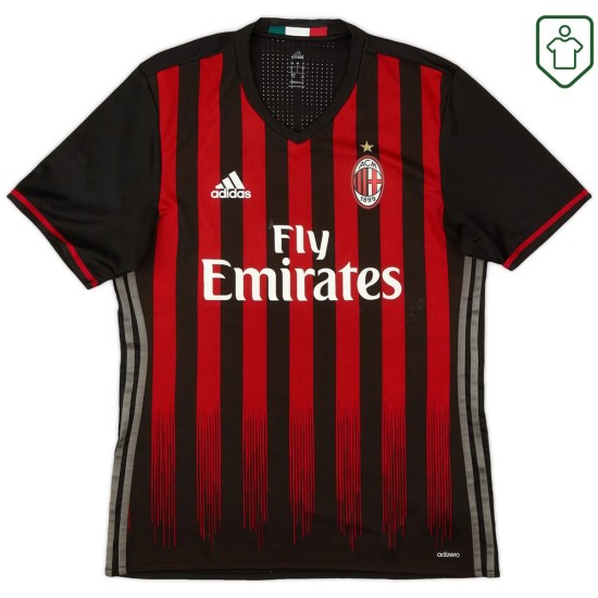 Camiseta retro Milan 2016/17 local para hombre Camiseta retro Milan 2016/17 local para hombre