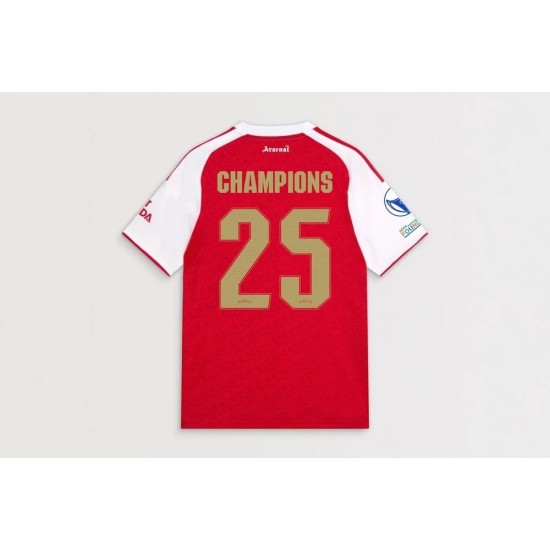 Camiseta Mujer Arsenal 2025/26 Local Campeones UWCL