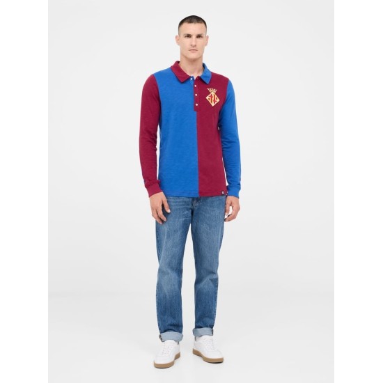 Camiseta Retro de Manga Larga Casa FC Barcelona 1899 para Hombre