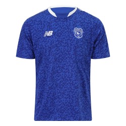 Camiseta de calentamiento local Cardiff City 2025/26 niño