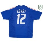 Camiseta retro local Francia 2002/04 para hombre Henry #12