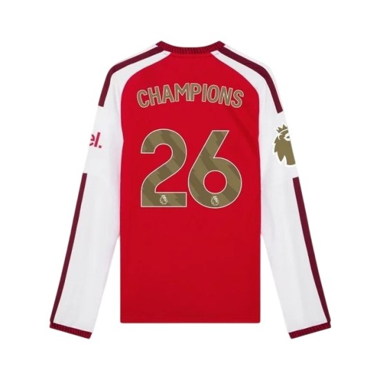 Camiseta de Manga Larga de Campeón de la Premier League del Arsenal para Niño #26