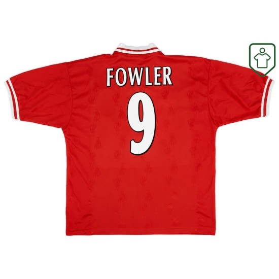 Camiseta retro local hombre Liverpool 1996/98 Fowler #9 Camiseta retro local hombre Liverpool 1996/98 Fowler #9