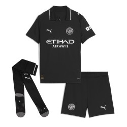 Kit de Visitante Niño Manchester City 2025/26