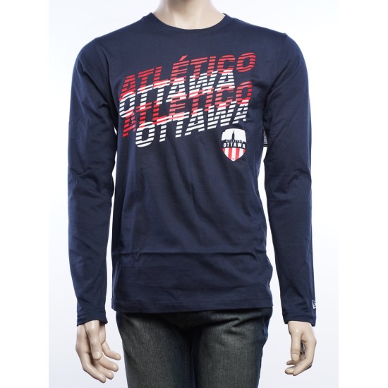 Camiseta Manga Larga New Era Tercera 2025 Niño Atlético Ottawa