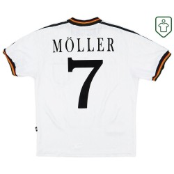 Camiseta retro local Alemania 1996/98 para hombre Möller #7