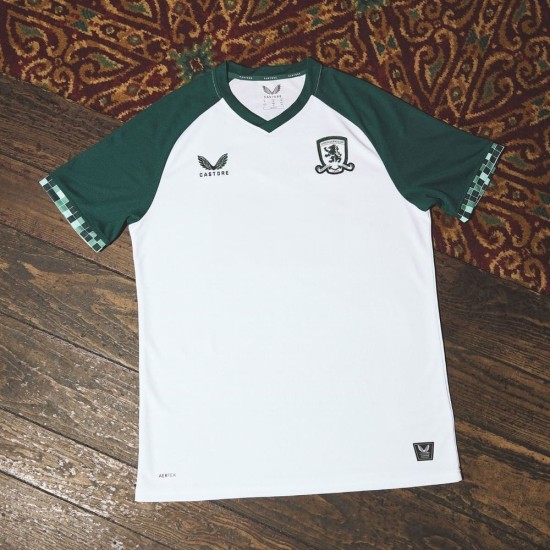 Camiseta tercera en blanco del Middlesbrough 2025/26 para hombre Camiseta tercera en blanco del Middlesbrough 2025/26 para hombre